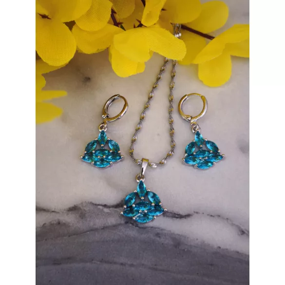 Winnie White Aquamarine szett