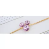 Raelynn Gold Violet mickey-es karkötő minőségi válogatott kristályokkal