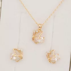 Rosaria Gold pillangós szett