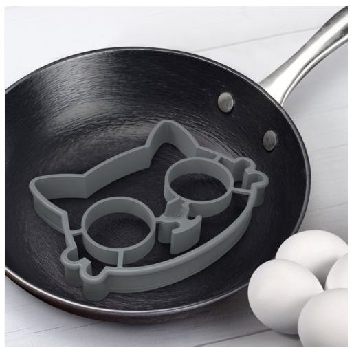 Cica Formájú Tükörtojás és Palacsintasütő Forma