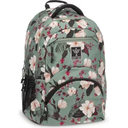   Ars Una ergonómikus hátizsák, iskolatáska, 45x33x23cm, 27l, Flowery Green