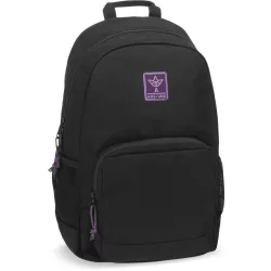   Ars Una hátizsák, iskolatáska, 48x32x25cm, 26l, AU-14, Girl's Black-Violet Cordura