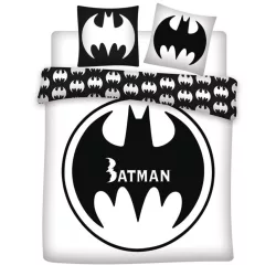   Batman White dupla, kétszemélyes ágyneműhuzat 240×220cm, 65x65 cm