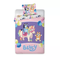   Bluey Magical Party gyerek, ovis ágyneműhuzat 100×135cm, 40×60 cm