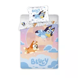 Bluey Dream Flight ágyneműhuzat 140×200cm, 70x90 cm
