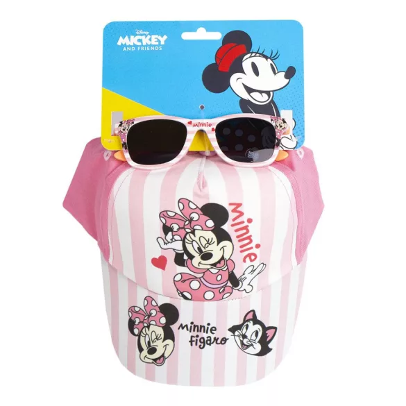 Disney Minnie Figaro napszemüveg és baseball sapka szett