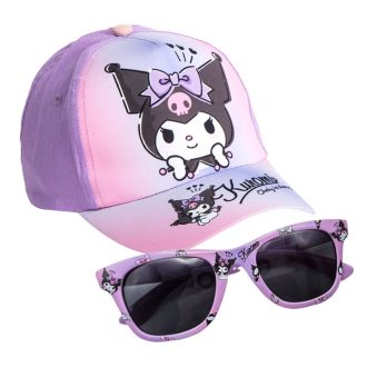 Hello Kitty Kuromi napszemüveg és baseball sapka szett