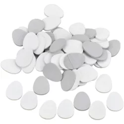 Fa tojásformák szürke-fehér, 3cm-es, 60 db/csomag