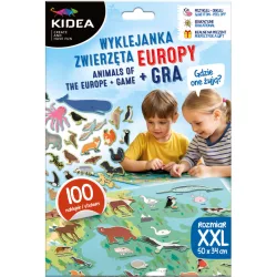   Hol élnek Európa állatai? Matricás oktató játék, Kidea
