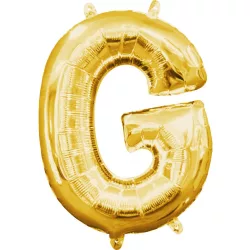 Arany Gold mini G betű fólia lufi 33 cm