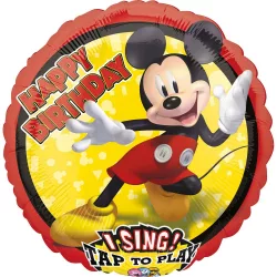 Disney Mickey Fun Zenélő Fólia lufi 71 cm