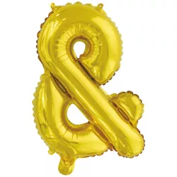 Arany Gold & betű fólia lufi, 46 cm