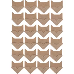 Fotósarok, öntapadós, 2x2cm-es, 48 db-os, barna