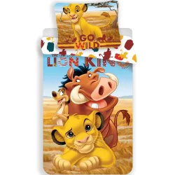   Disney Az Oroszlánkirály Pride Lands Trio gyerek, ovis ágyneműhuzat 100×135cm, 40×60 cm