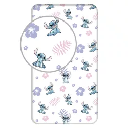   Disney Lilo és Stitch, A csillagkutya White gumis lepedő 90x200 cm
