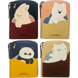   Állatos notesz, 8,5x11cm, tollal, 4 féle (panda, cica, nyuszi, medve)