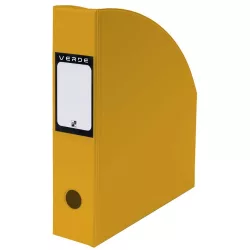 Irattartó papucs A/4, PVC, VERDE, mustársárga