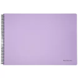   Spirál vázlatfüzet A/4, 40 lap 190g, PASTELINI, pasztell lila