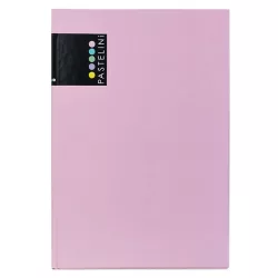   Jegyzetfüzet, notesz A/5, keményfedeles, 96 lapos, vonalas, PASTELINI, pasztell rózsaszín