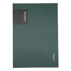   Jegyzetfüzet, notesz A/5, keményfedeles, 96 lapos, vonalas, VERDE, mélyzöld