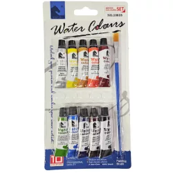 Tempera készlet, 10x6ml, tubusos, ecsettel, Matou (10618)