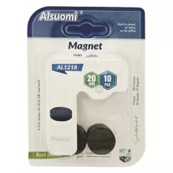Mágnes, kerek, 20x3 mm, 10 db-os, korongok, AL1218