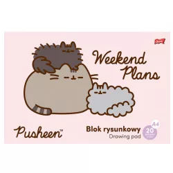 Pusheen cicás vázlatfüzet, A/4, 20 lap (663291)