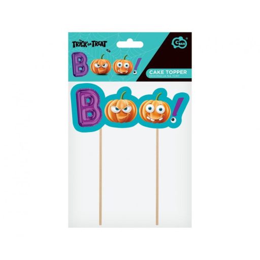 Halloween Boo torta dekoráció 18 cm