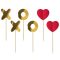 Szerelem XOXO díszítő pálca 6 db-os