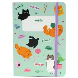 Cicás notesz, A/5, vonalas, Beans és Társai - Macskák
