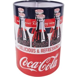 Asztali ceruzatartó, fém, Coca-Cola 