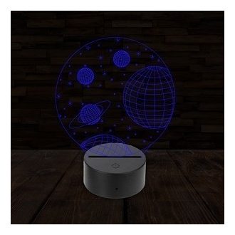 Űr - 3D LED lámpa 