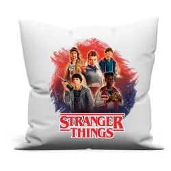 Stranger Things fiúk és Tizi díszpárna