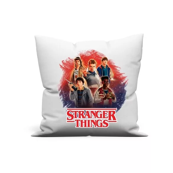 Stranger Things fiúk és Tizi díszpárna