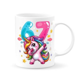 Unikornisos six-seven bögre