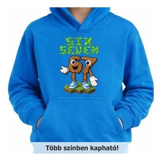 Minecraft gyerek pulóver six-seven