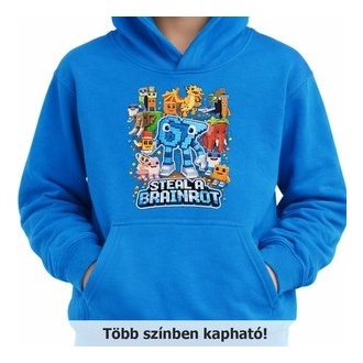 Steal a Brainrot gyerek pulóver six-seven
