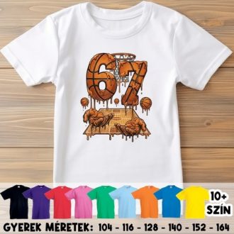 Kosárlabdás six-seven gyerek póló